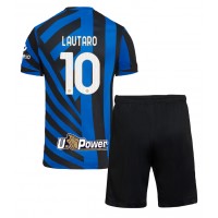 Inter Milan Lautaro Martinez #10 Domáci Detský futbalový dres 2024-25 Krátky Rukáv (+ trenírky)